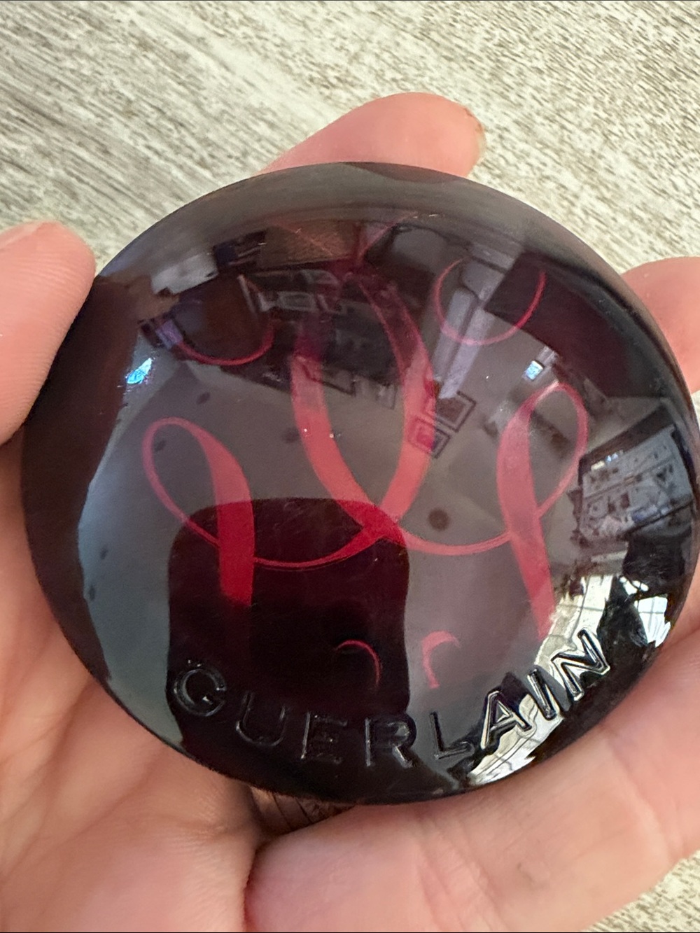 GUERLAIN Blush Compact with Pink Ribbon Motif new no box